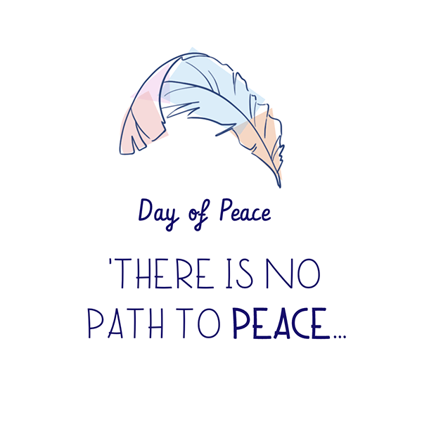 interactive world map presentation Interactive Day of peace card template