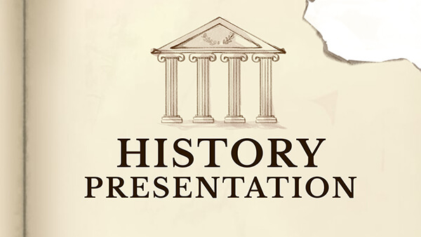 animate presentation ppt Interactive Historical presentation template