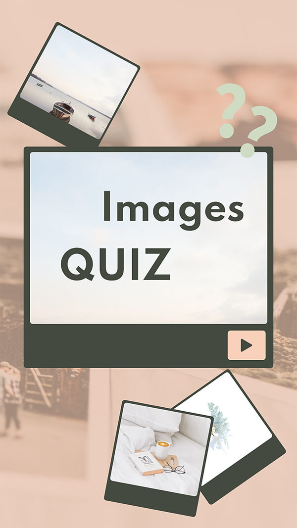 Interactive Images quiz mobile template