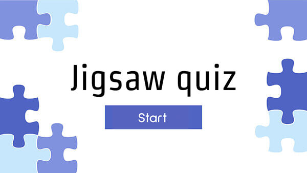 Interactive Jigsaw quiz template