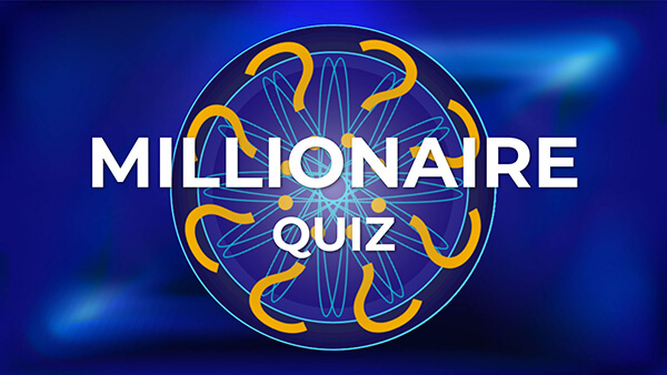 Interactive Millionaire quiz template