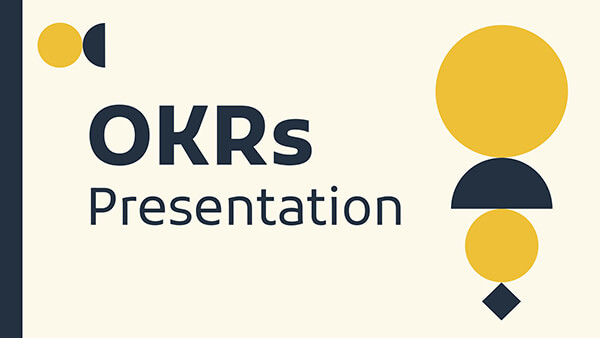 how to make powerpoint presentation online for free Interactive Okr forms presentation template
