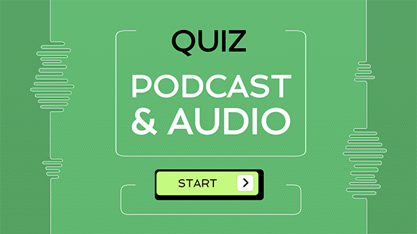 Interactive Podcast & audio quiz template