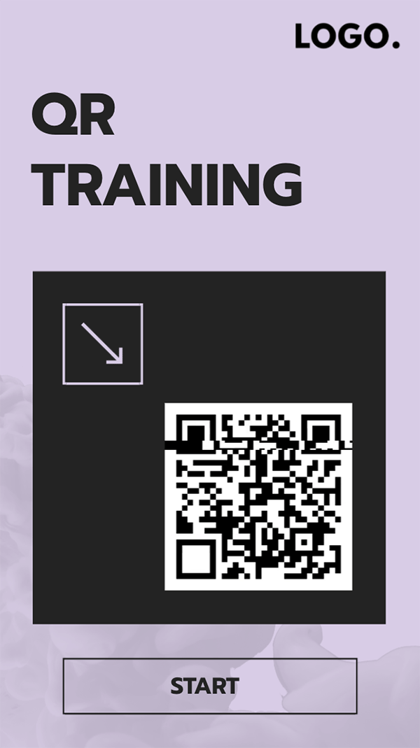 Interactive Qr training quiz mobile template