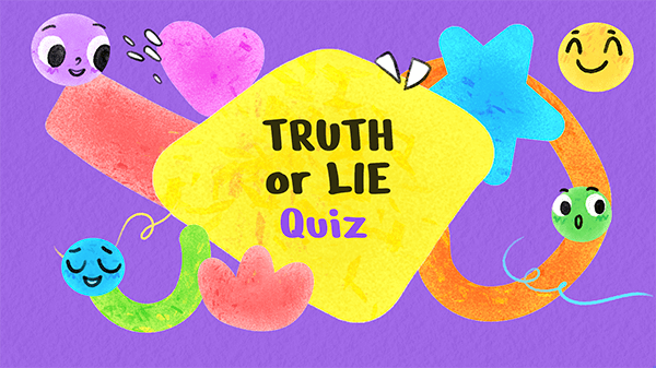 Interactive Truth or lie quiz template