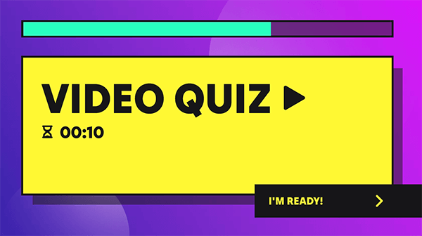 Interactive Video quiz template