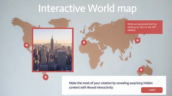 Interactive world map