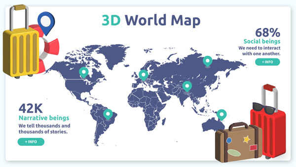 3D World Map
