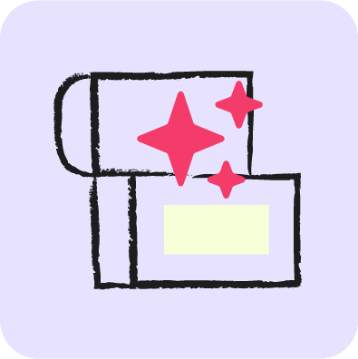 chest and AI icon representing AI creation