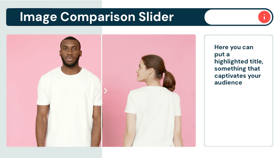 Image comparison slider