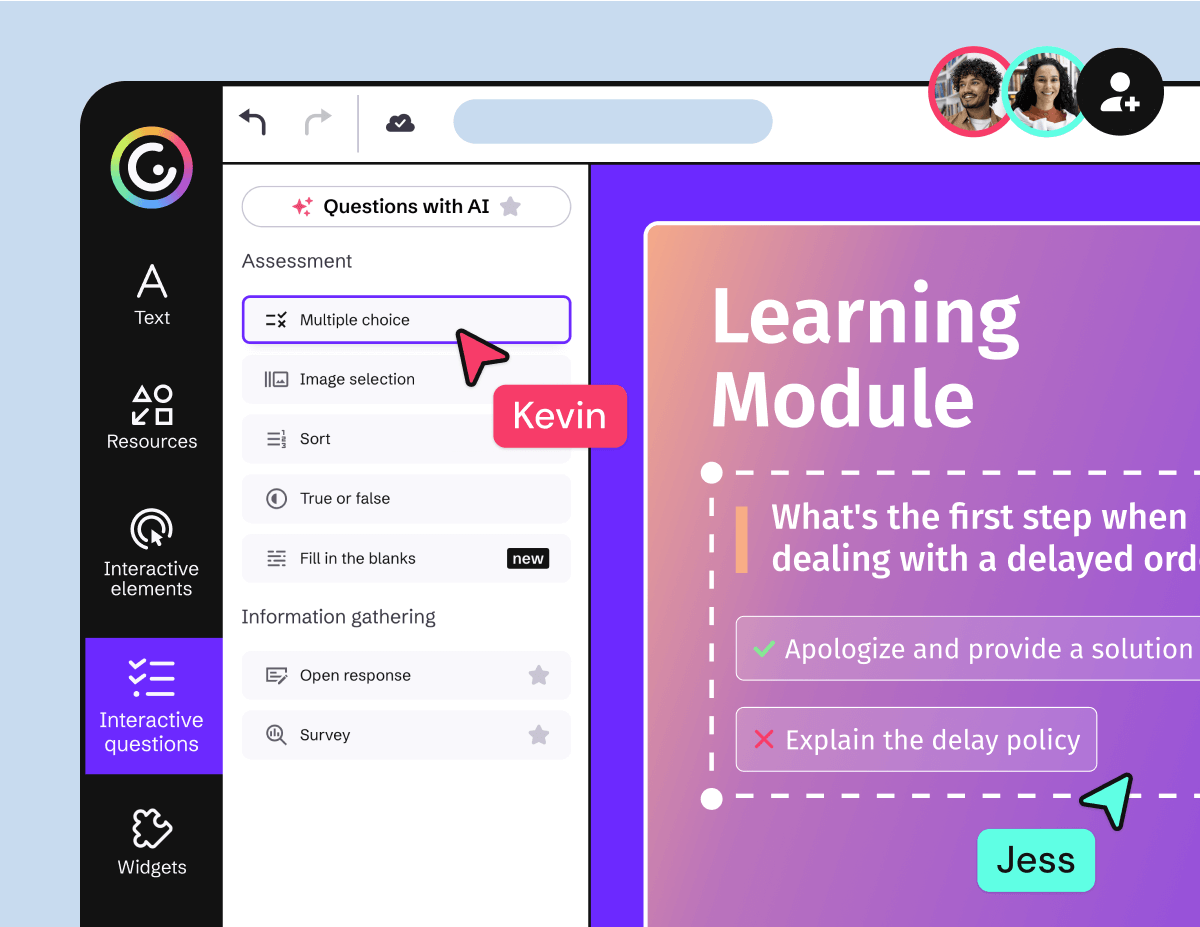 Create an online course in minutes