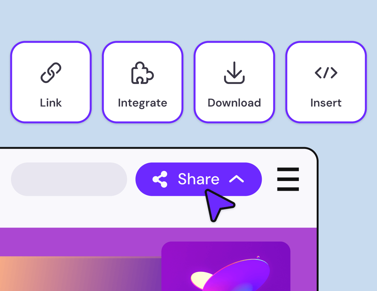 Proceso de compartir genially
