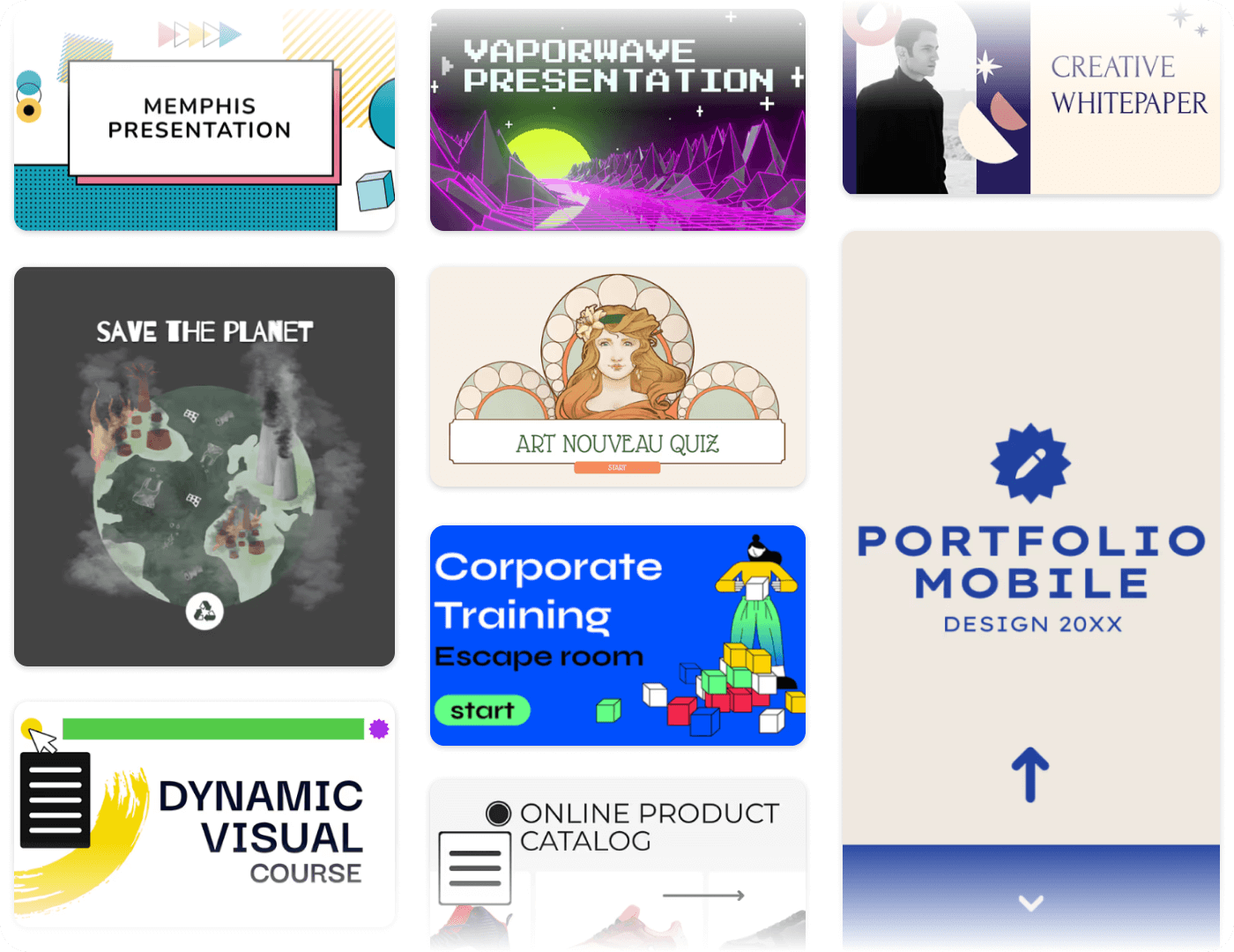 Milhares de Modelos no Genially