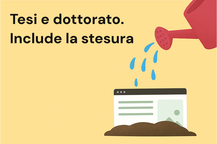 Tesi e dottorato. Include la stesura