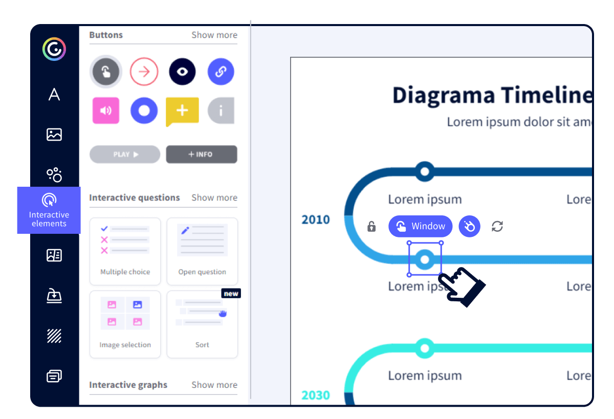 Create interactive timelines with Genially