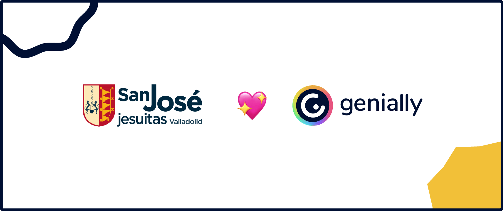 Composición con el logo de Jesuitas San José y el de Genially