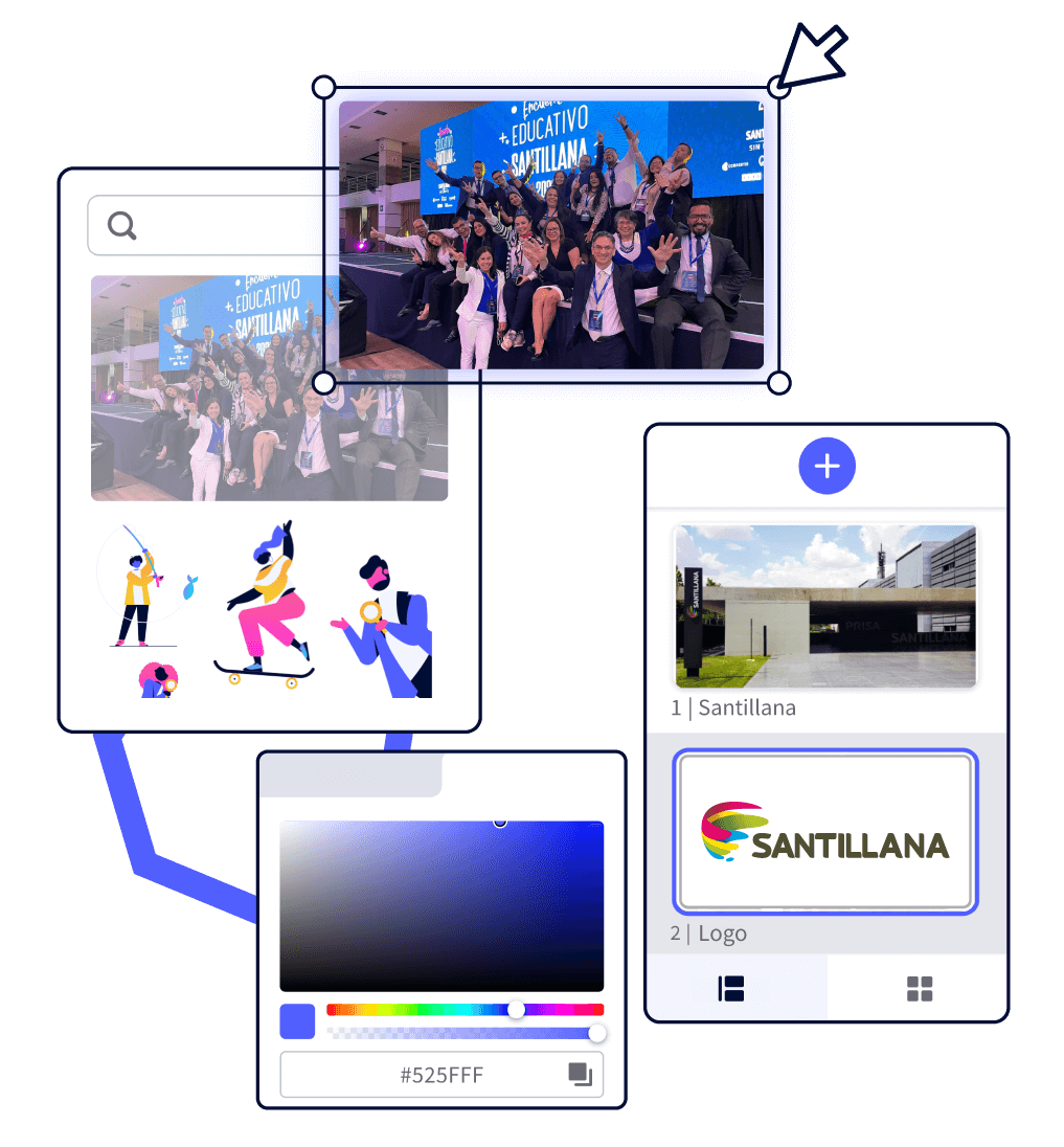 Santillana Latin America team using Genially
