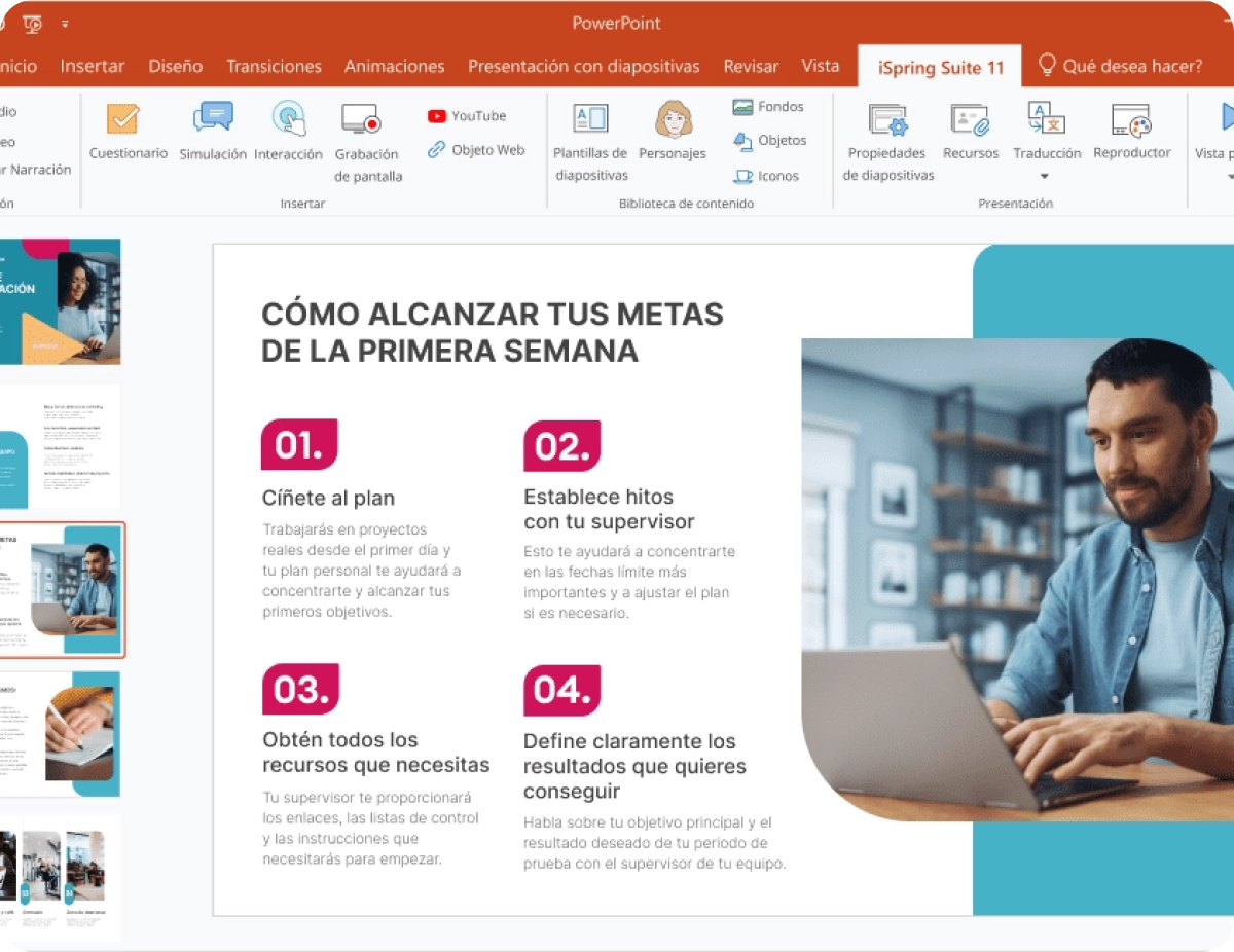 Editor von iSpring Suite Max