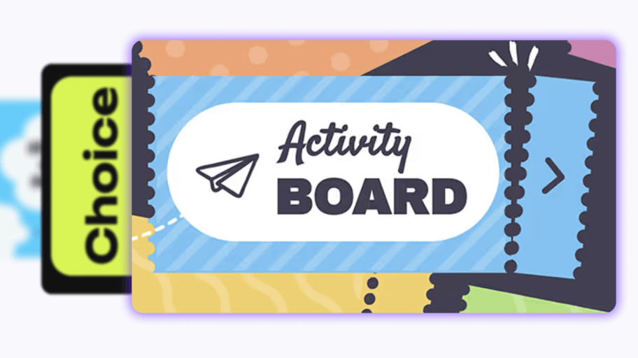 Interactive choice board template