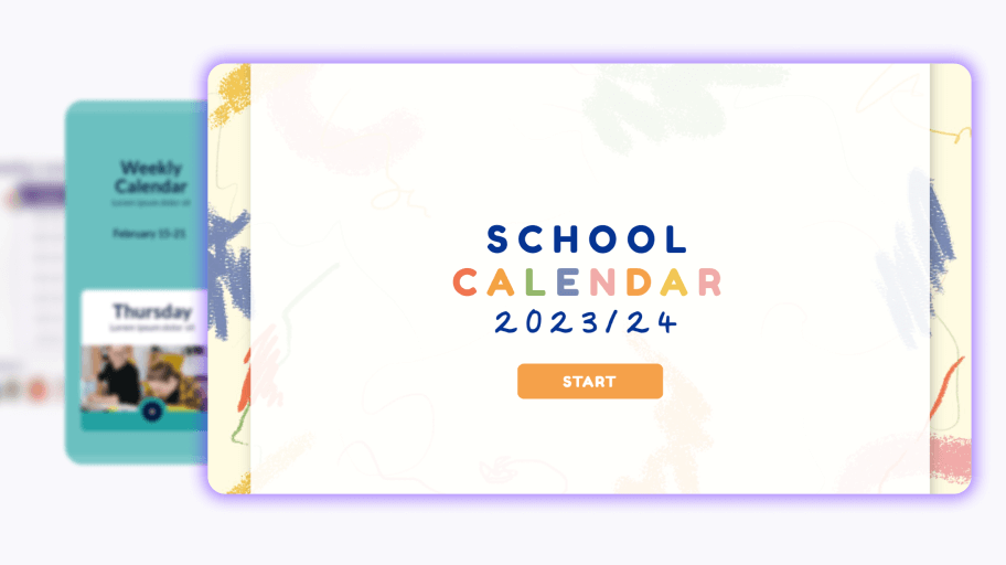 Interactive class schedule template