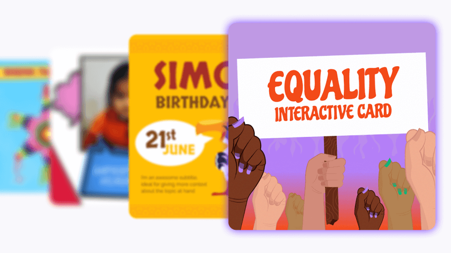 Interactive flashcards template