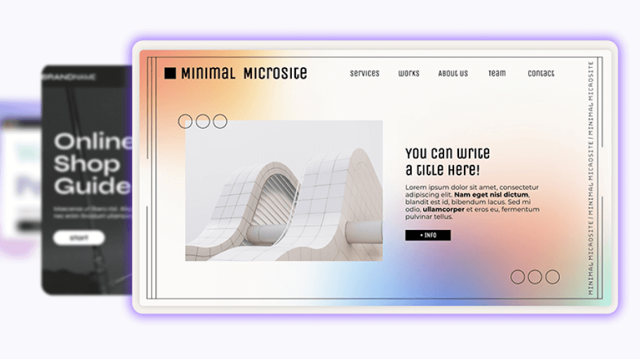 Interactive digital guide template