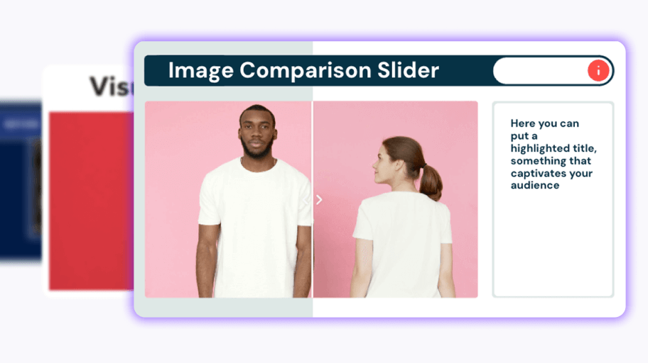 Image comparison slider template