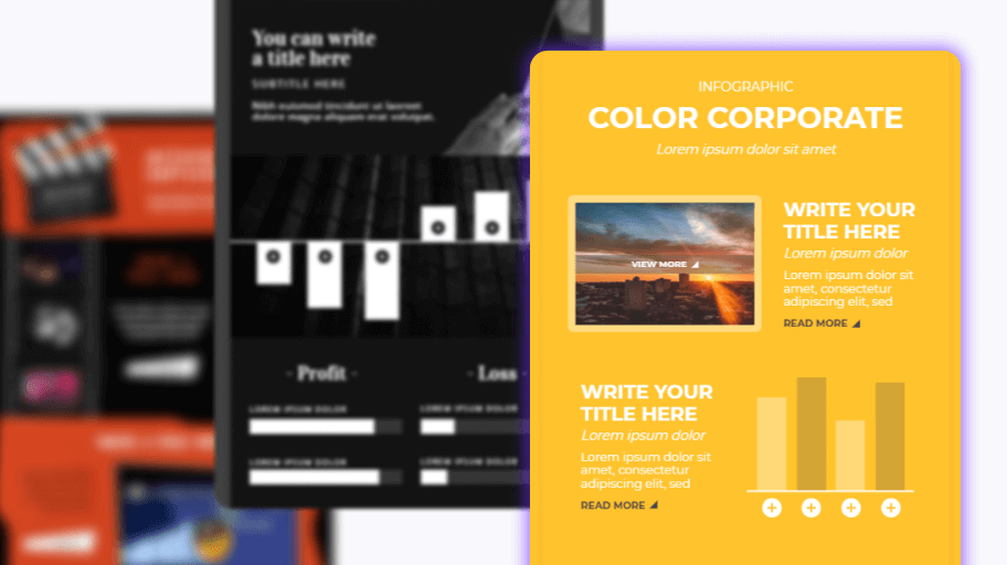 Interactive infographic template