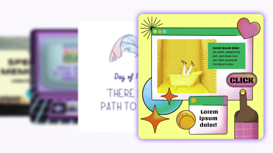Interactive card template