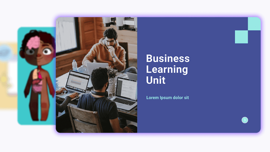 Interactive educational resource template