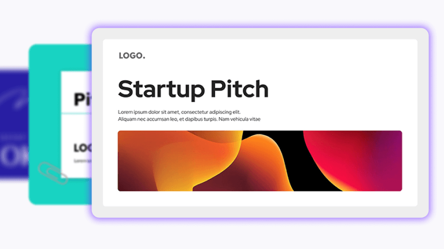 Interactive pitch deck template