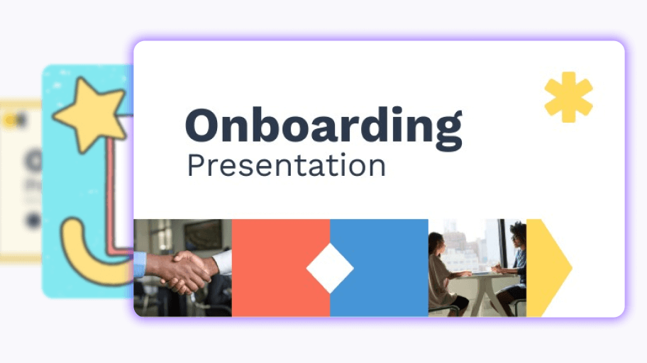 Interactive presentation template