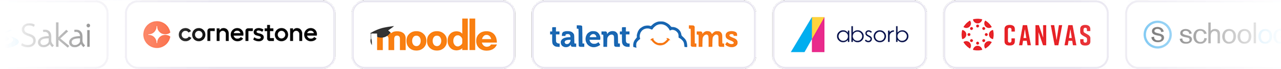 logos of LMS compatible with Genially